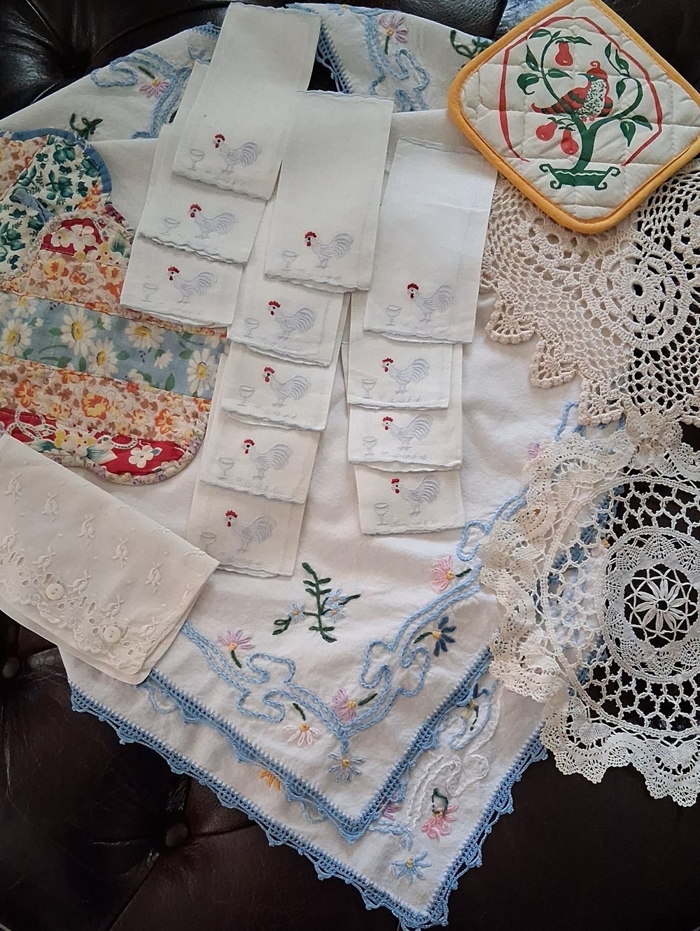 Vintage Kitchen Linen Lot